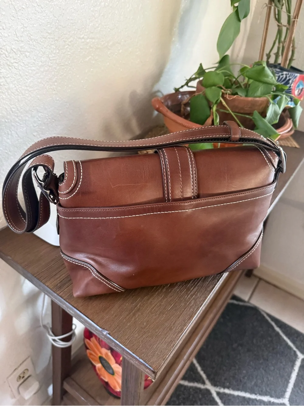 Vintage Coach Hamptons Buckle Flap Bag